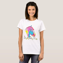 Der grundlegende T - Shirt der Frauen mit Pferd