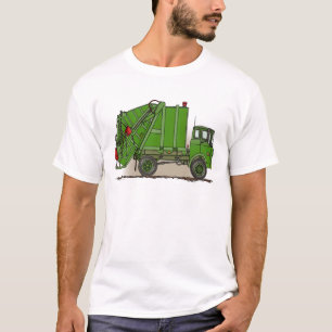 Der grüne Abfall-LKW bemannt T - Shirt