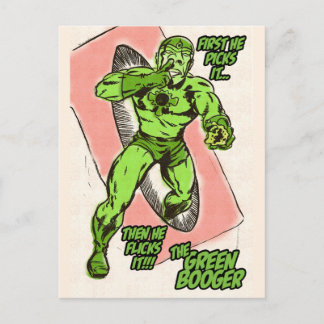 Der grüne Booger Postkarte