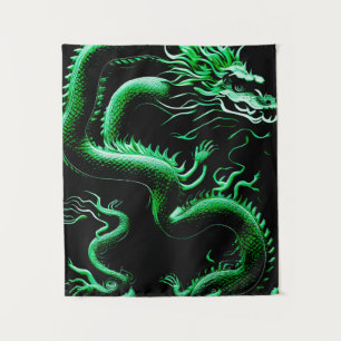 Der grüne Drache Wandteppich
