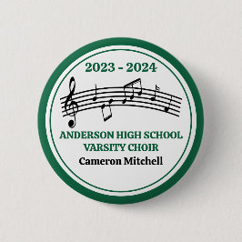 Der grüne High School Chor Custom Keepake Button