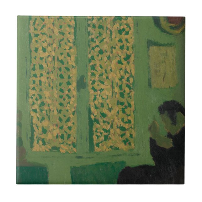 Der grüne Innenraum Fliese (Vorderseite)