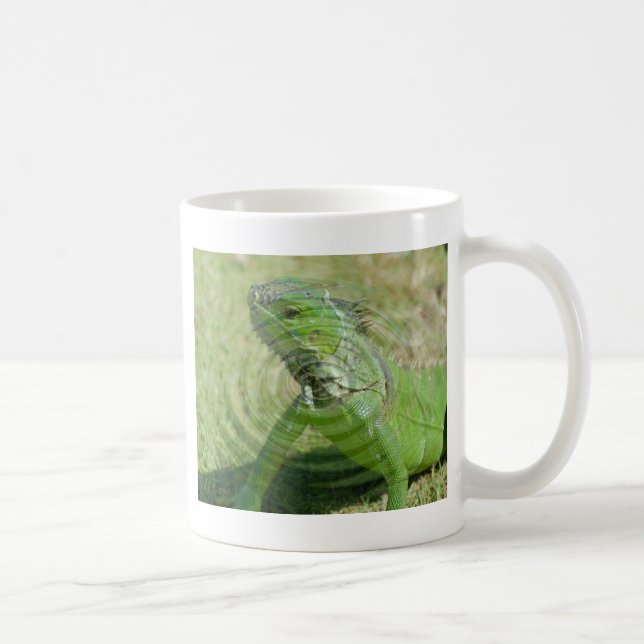 Der Grüne Leguan Kaffeetasse (Rechts)
