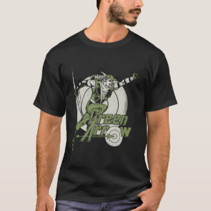 Der grüne Pfeil rechts auf einem längeren Sieb im T-Shirt
