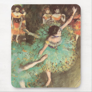 Der Grüne Tänzer von Edgar Degas, Vintage Ballet Mousepad