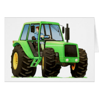 Der grüne Traktor des Kindes