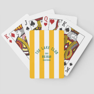 Der grüne Wappen des Lake Club Gelb Wasserreifen Spielkarten