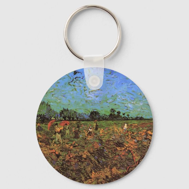 Der grüne Weinberg von Vincent van Gogh Schlüsselanhänger (Vorderseite)