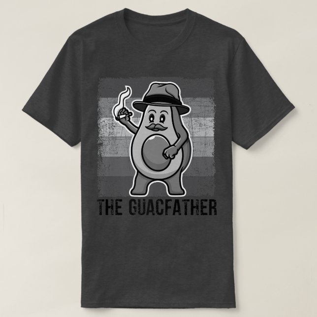 Der Guacvater, Niedliche Avocado Männer, Funny Dad T-Shirt (Design vorne)