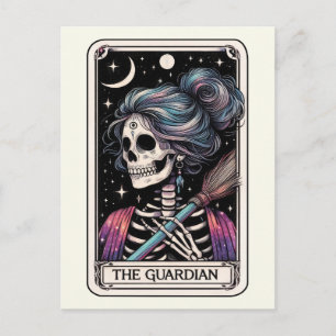Der Guardian Tarot Hexen Besenstiel Postkarte