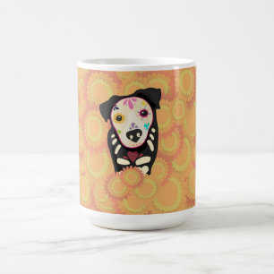 Der Guide – Día de los Muertos Hund Kunst Kaffeetasse