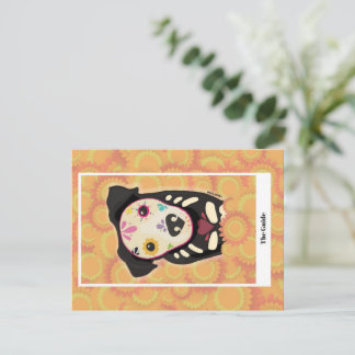 Der Guide – Día de los Muertos Hund Tarot Kunst Postkarte