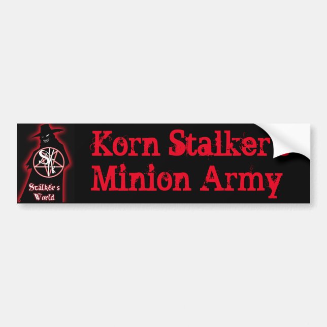 Der Günstlings-Armee-Autoaufkleber Korn Stalkers Autoaufkleber (Vorne)