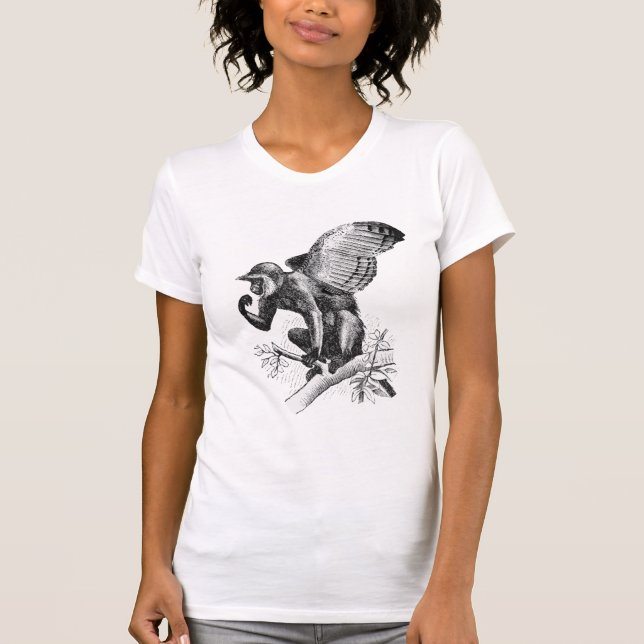 Der Günstlings-Fliegen-Affe (die Ausgabe der T-Shirt (Vorderseite)