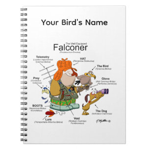 Der gut ausgestattete Falconer Notizblock