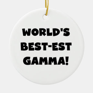 Der Gut-est-Gamma der Welt Schwarzweiss Keramik Ornament