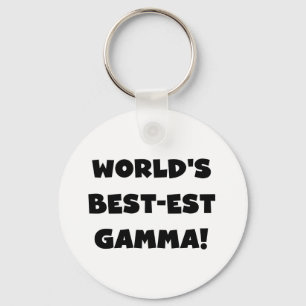 Der Gut-est-Gamma der Welt Schwarzweiss Schlüsselanhänger