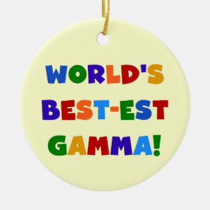 Der Gut-est-Gamma-helle Farbgeschenke der Welt Keramikornament