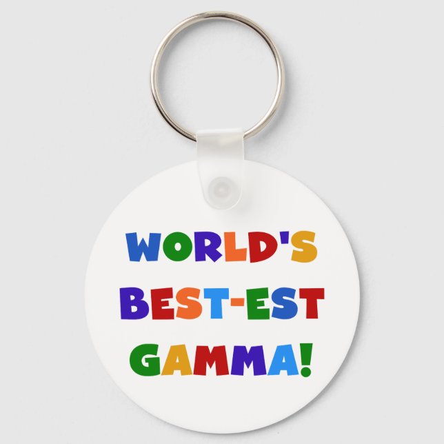 Der Gut-est-Gamma-helle Farbgeschenke der Welt Schlüsselanhänger (Vorderseite)