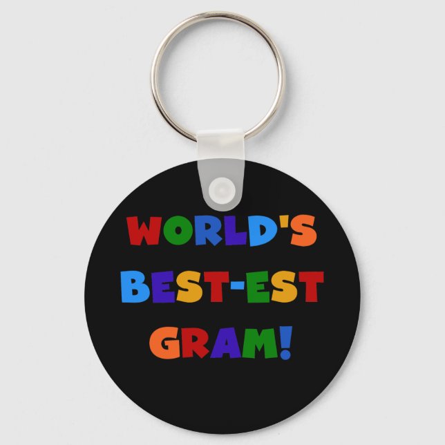 Der Gut-est-Gramm-helle Farbgeschenke der Welt Schlüsselanhänger (Vorderseite)