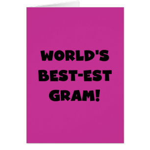 Der Gut-est-Gramm-Schwarz-Text-T-Shirts und
