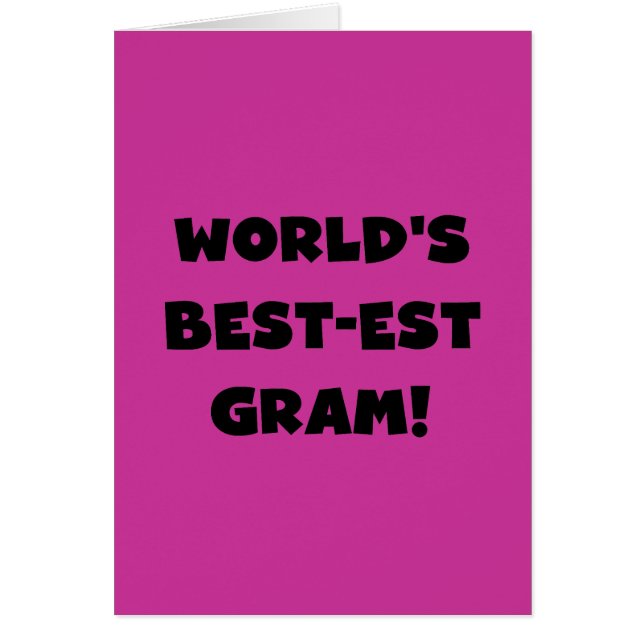 Der Gut-est-Gramm-Schwarz-Text-T-Shirts und (Vorne)