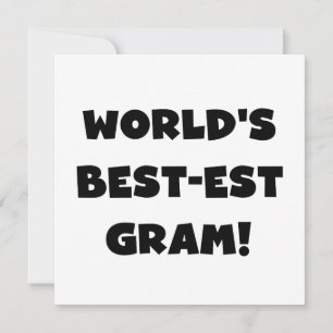 Der Gut-est-Gramm-Schwarz-Text-T-Shirts und