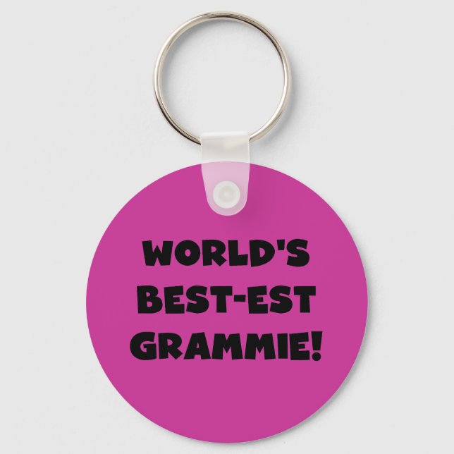 Der Gut-est Grammie der Welt schwarze oder weiße Schlüsselanhänger (Vorderseite)