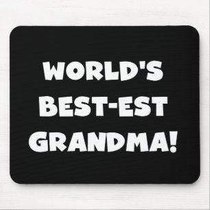 Der Gut-Est-Großmutter-weiße Text-Geschenke der Mousepad