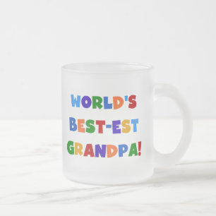 Der Gut-est-Großvater-helle Farbgeschenke der Welt Mattglastasse