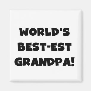 Der Gut-est-Großvater-schwarzer oder weißer Text Magnet
