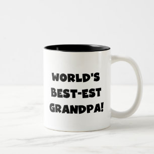 Der Gut-est-Großvater-schwarzer oder weißer Text Zweifarbige Tasse
