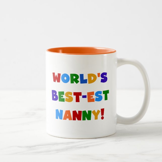Der Gut-est-Kindermädchen-Geschenke der helle Zweifarbige Tasse (Rechts)