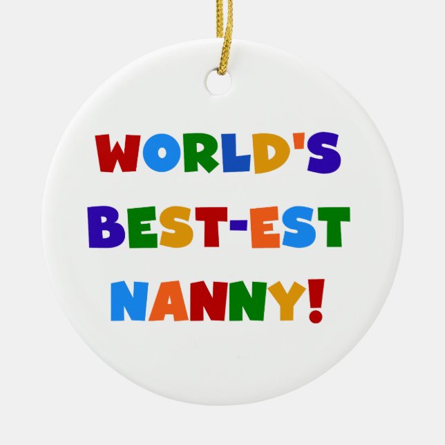 Der Gut-est-Kindermädchen-helle Farbgeschenke der Keramik Ornament (Vorne)