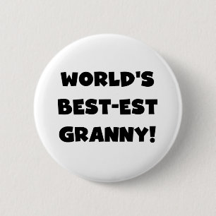 Der Gut-est-Oma-Schwarz-Text-T-Shirts Geschenke Button