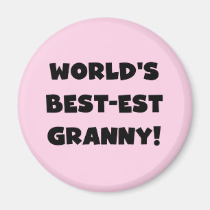 Der Gut-est-Oma-Schwarz-Text-T-Shirts Geschenke Magnet
