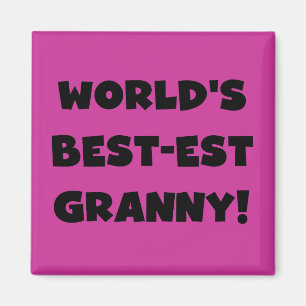 Der Gut-est-Oma-Schwarz-Text-T-Shirts Geschenke Magnet