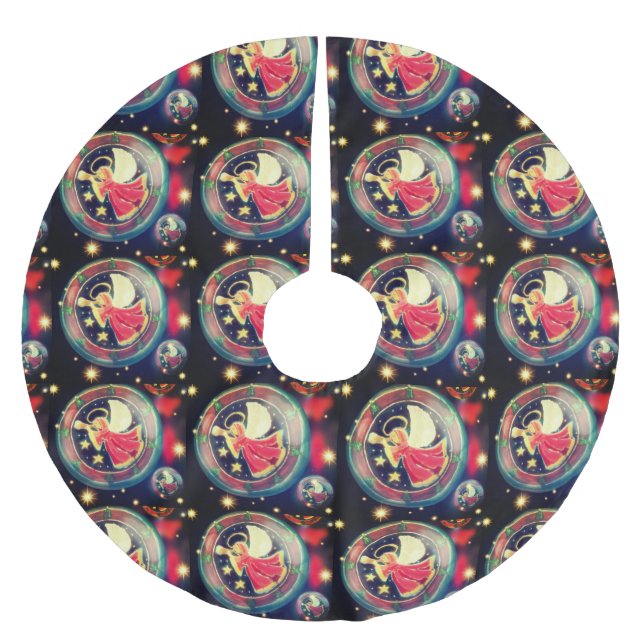 Der gute Angel Tree Polyester Weihnachtsbaumdecke (Vorderseite)