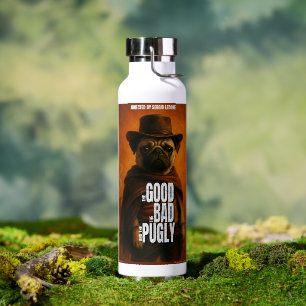 Der Gute, der Schlechte & der Pugly-Filmparodie Trinkflasche