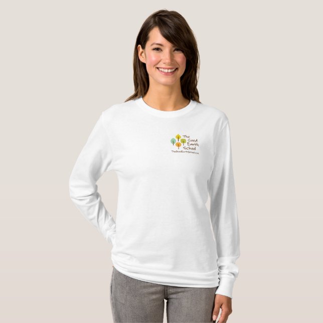 Der gute Erdschuldamen-lange Hülsen-T - Shirt (Vorne ganz)
