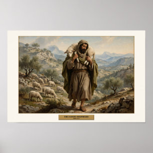 Der Gute Hirte — Da-Vinci-Stil Poster