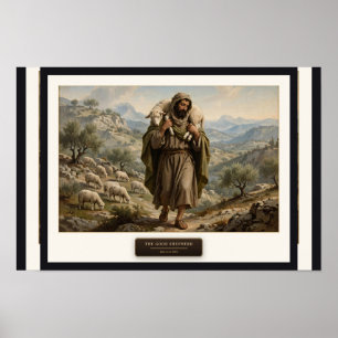Der Gute Hirte – Da-Vinci-Stil Poster