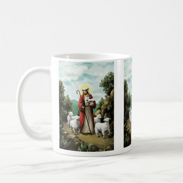 Der gute Hirte Kaffeetasse (Links)