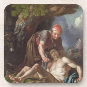 Der gute Samariter, c.1751-52 (Öl auf Leinwand) Getränkeuntersetzer