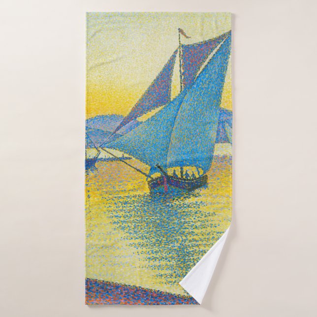 Der Hafen bei Sunset, Signac Badehandtuch (Badehandtuch)