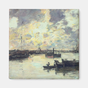 Der Hafen, c.1895 (Öl auf Platte) Magnet