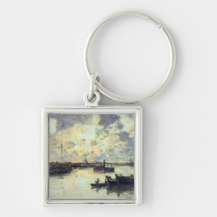 Der Hafen, c.1895 (Öl auf Platte) Schlüsselanhänger