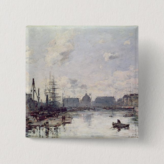 Der Hafen des Handels, Le Havre, 1892 Button (Vorderseite)