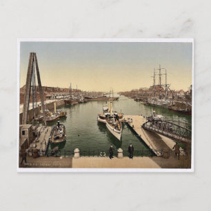 Der Hafen (Freihafen), Bremen, Deutschland klassis Postkarte