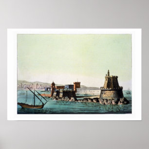 Der Hafen und die Mole in Algier, überziehen 69 Poster